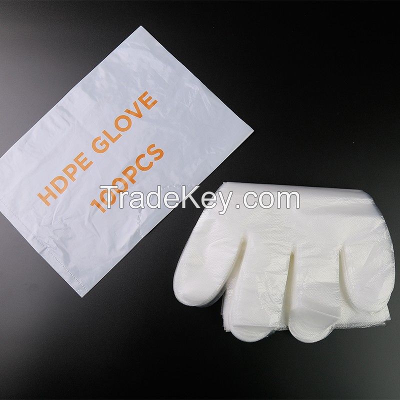 disposable poly plastic pe glove hdpe glove factory