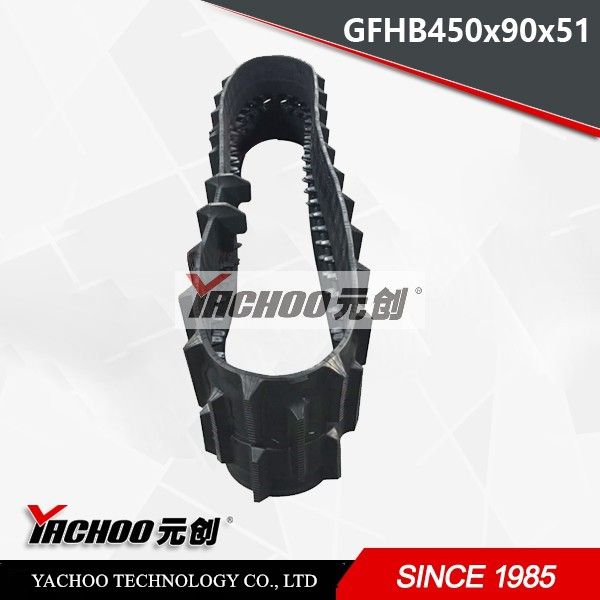 New product high quality Scraping mud rubber track for harvester Yachoo