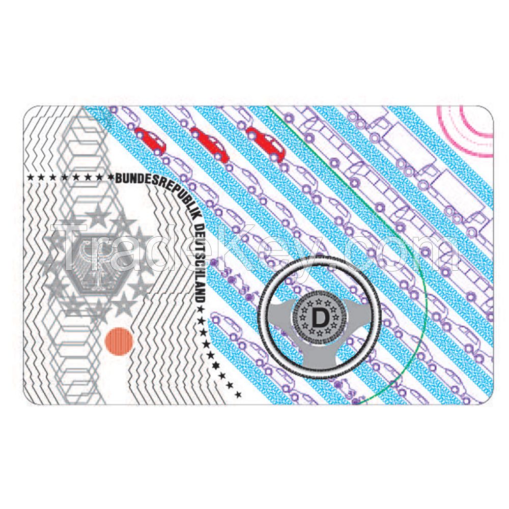 Customized ID Card Driver License Transparent Hologram Overlay Sticker Lamination Film