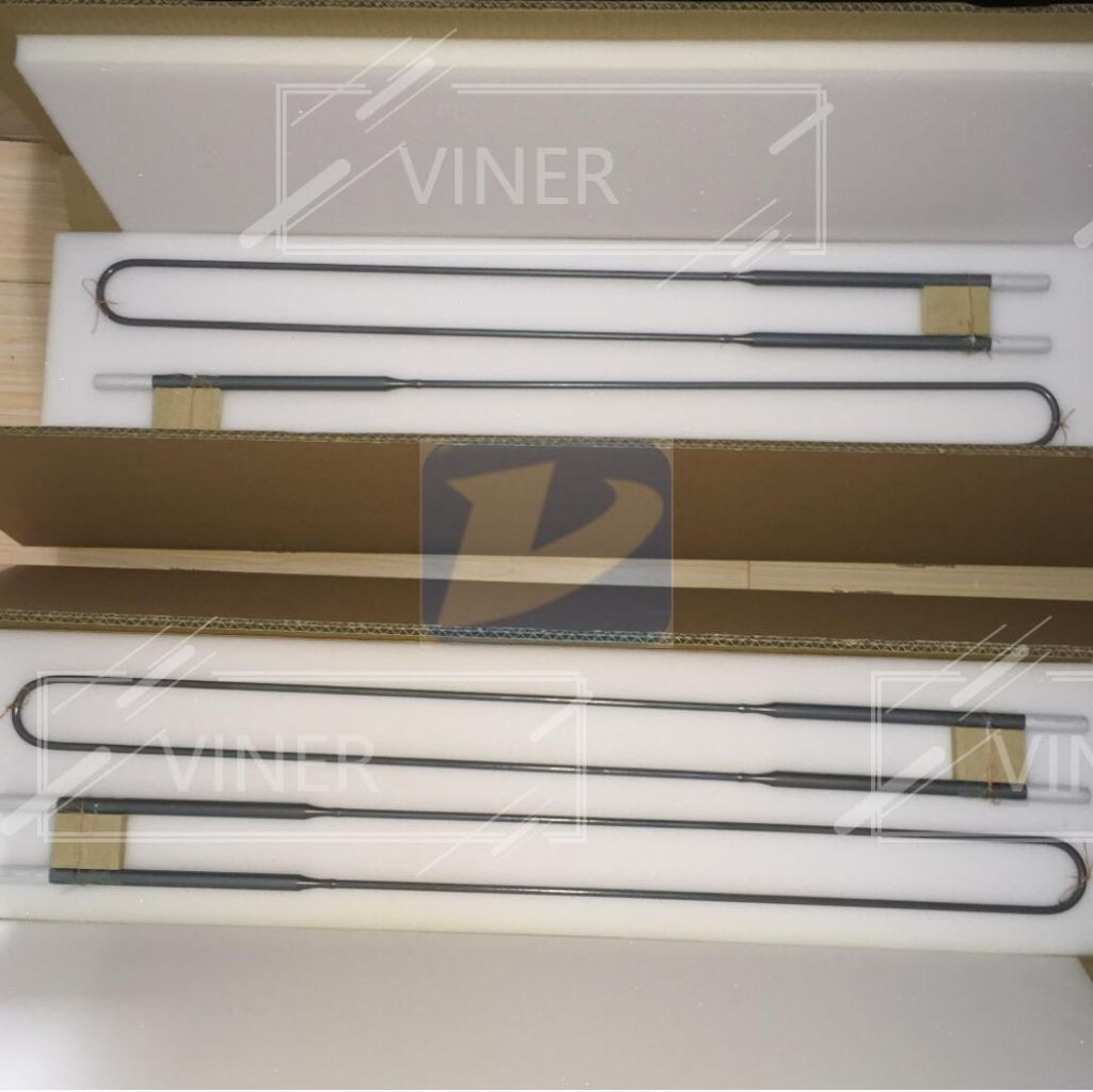 U type Molybdenum Disilicide MoSi2 Heating element 1800C