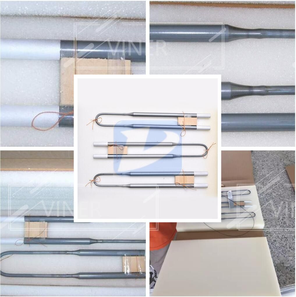 Super U type MoSi2 Heating elements 1800C