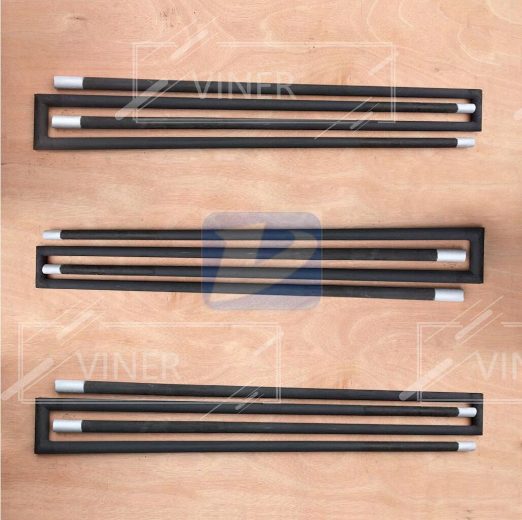 U Type Silicon Carbide SiC heating elements up to 1600C