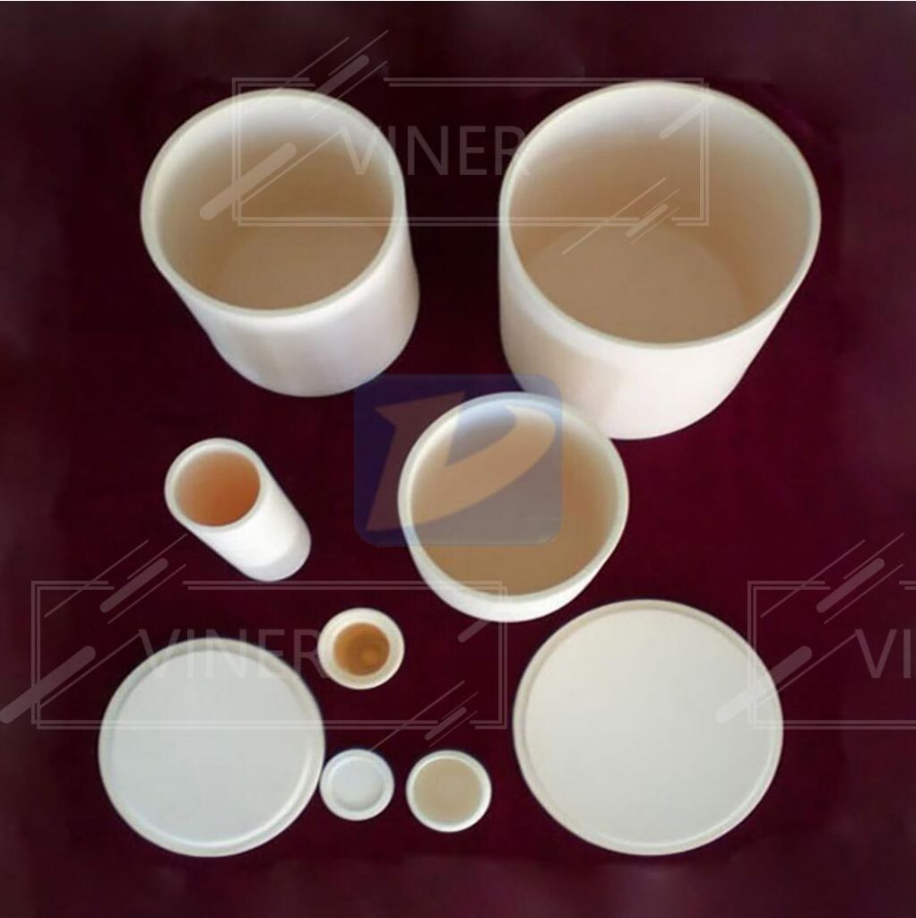 For Smelting High Temperature Refractory Al2O3 Ceramic Alumina Crucible with Cap