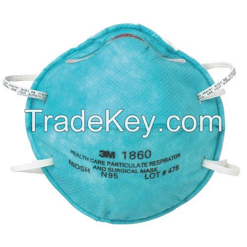 3M Safety 1860, N95 Particulate Respirator and Surgical Mask