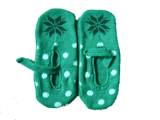 knitted slipper