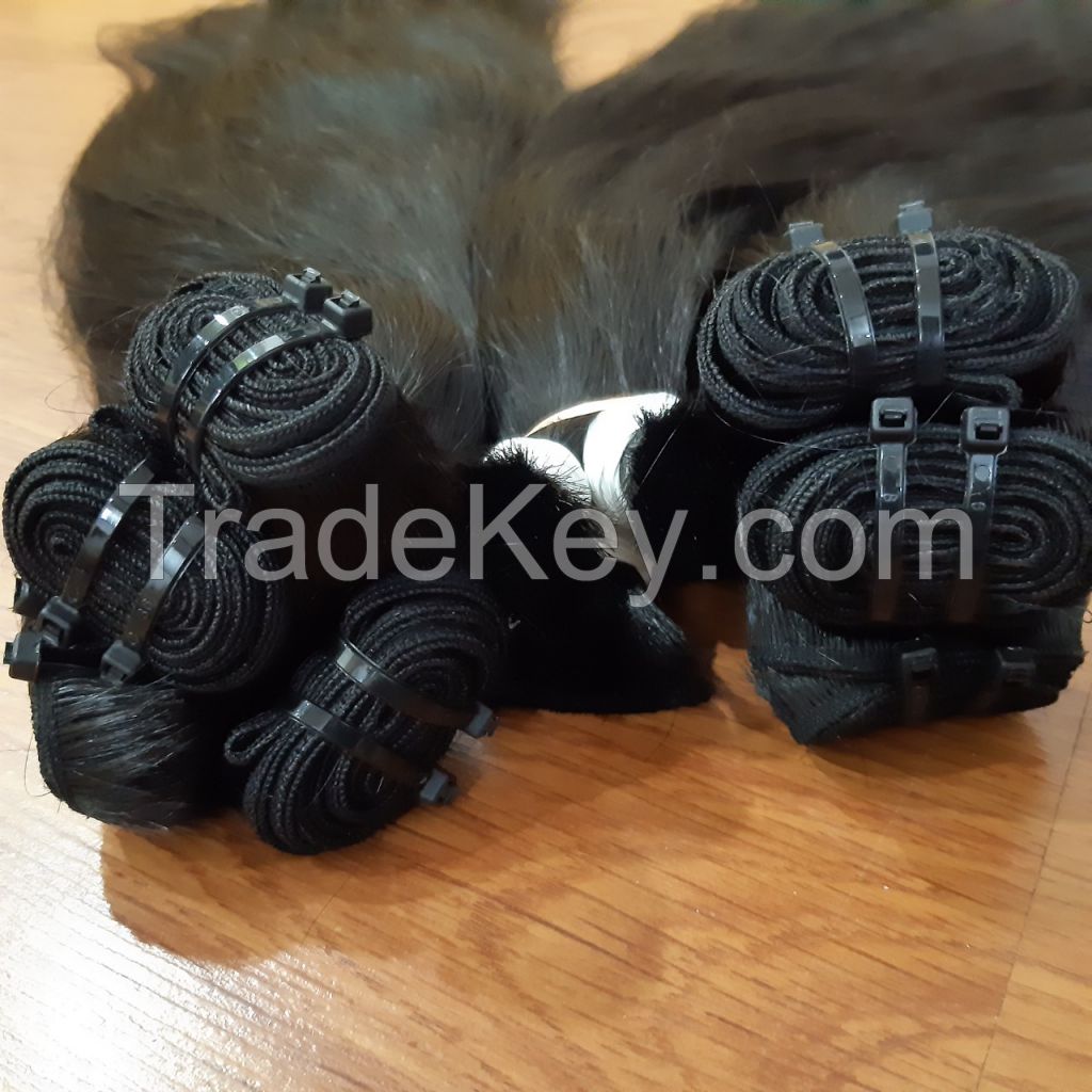 Beautiful weft hair, Vietnamese hair, curly hair, wave hair.