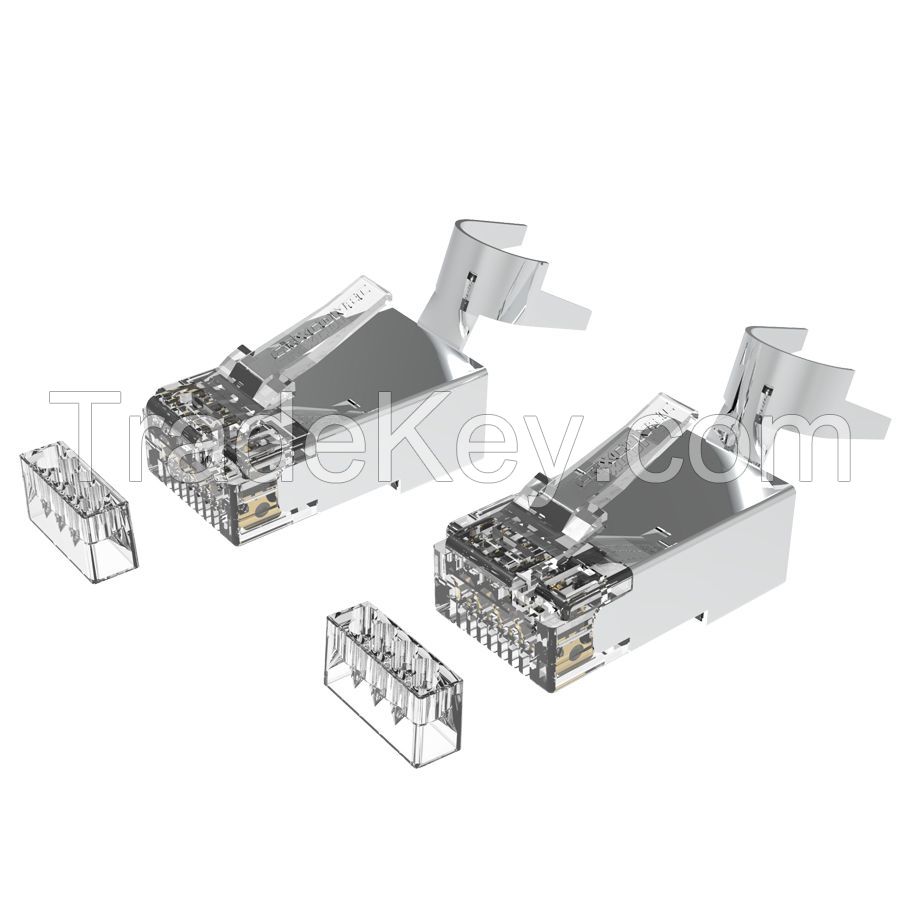 Cat6A RJ45 STP Connector For Solid Cable