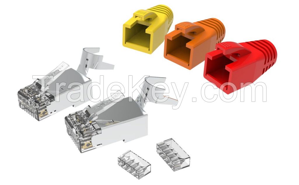 Category 7 Shielded RJ45 Connector For Larger Cable