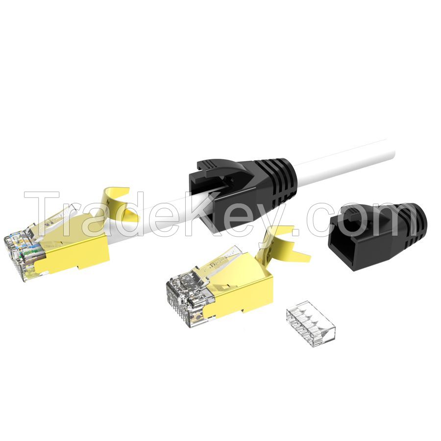 Cat6A RJ45 STP 8P8C RJ45 Connectors For Large Cable