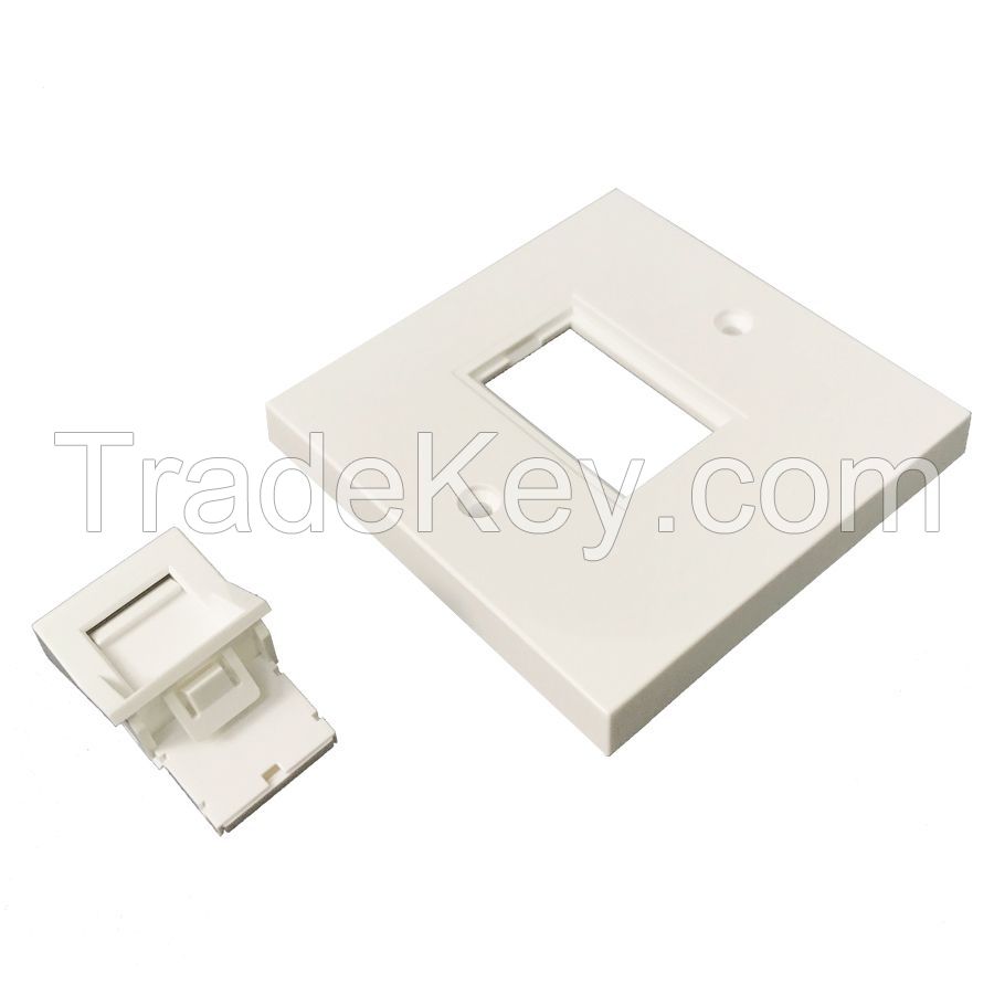 British Style 1 Port 6c Module 38.5*25mm Faceplate