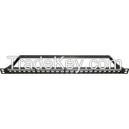 0.5U 24port UTP Keystone RJ45 Panel