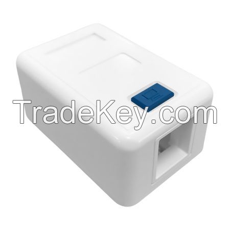 Wall Blank 2 Port Surface Mounted Box For Keystone Network