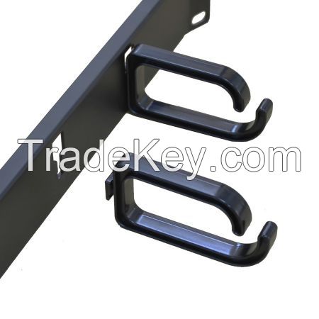 1U 19 Inch Foldable Type Cable Management With 4 Hangers