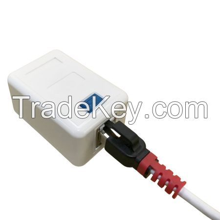 Wall Blank 2 Port Surface Mounted Box For Keystone Network