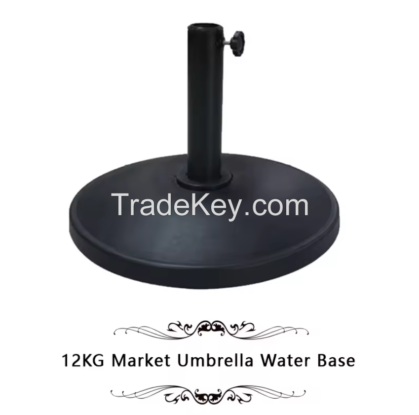 8kg/12kg/14kg/19kg/25kg rose base resin water fill base market umbrella base patio umbrella parts