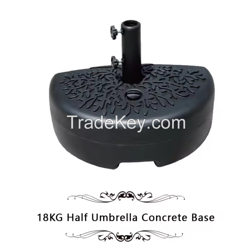 8kg/12kg/14kg/19kg/25kg rose base resin water fill base market umbrella base patio umbrella parts