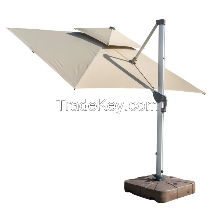 Outdoor furniture 260 g polyester Fadeless umbrella cloth Roman umbrella made of aluminum