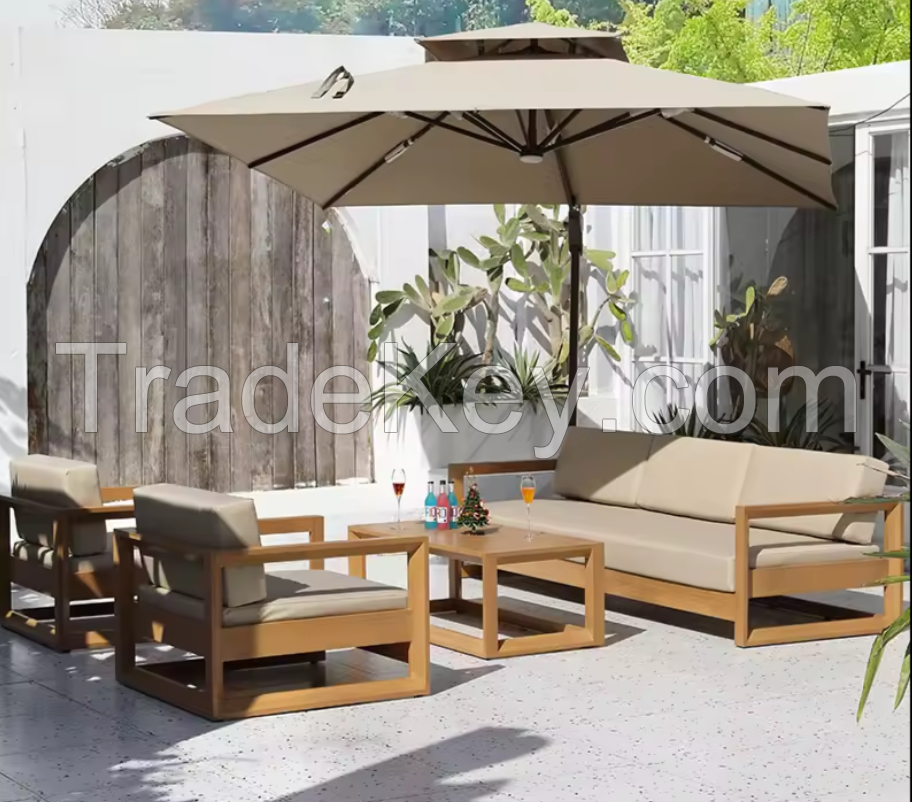 Garden Furniture Sofa Set Hotel Furniture Outdoor Sofa Patio Furniture Set Metal Modern Living Couch Set