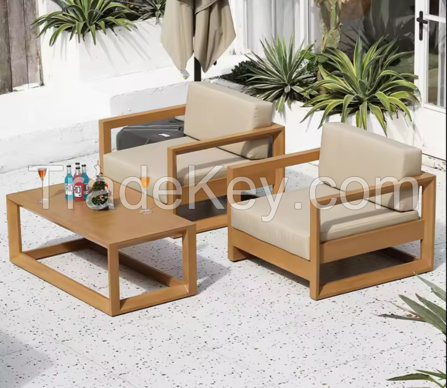 Garden Furniture Sofa Set Hotel Furniture Outdoor Sofa Patio Furniture Set Metal Modern Living Couch Set