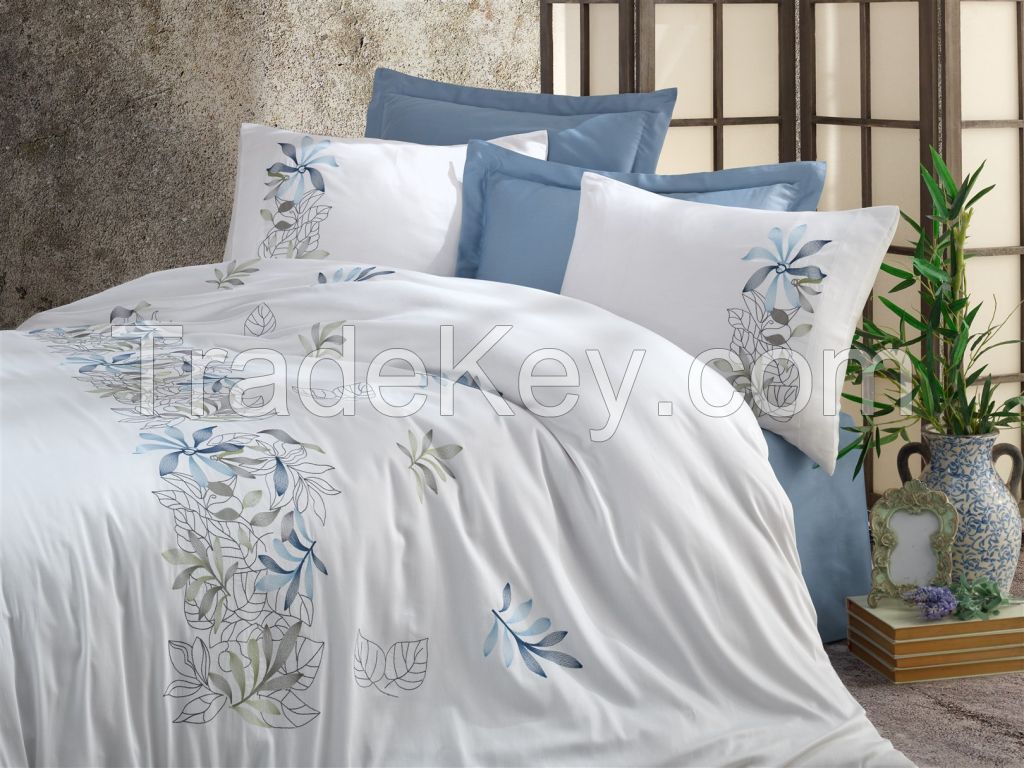 Cotton Satin Duvet Cover Set