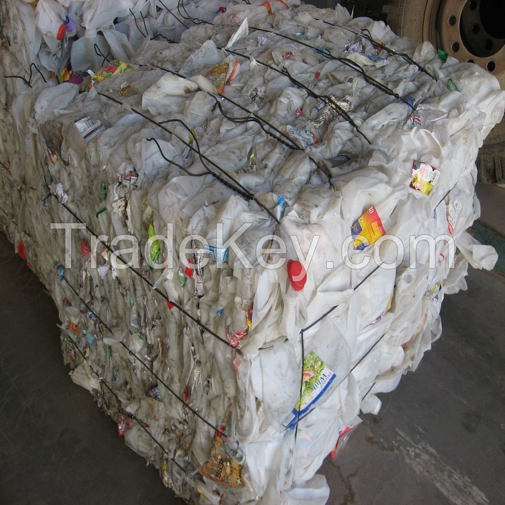 HDPE Milk Bottle Scrap