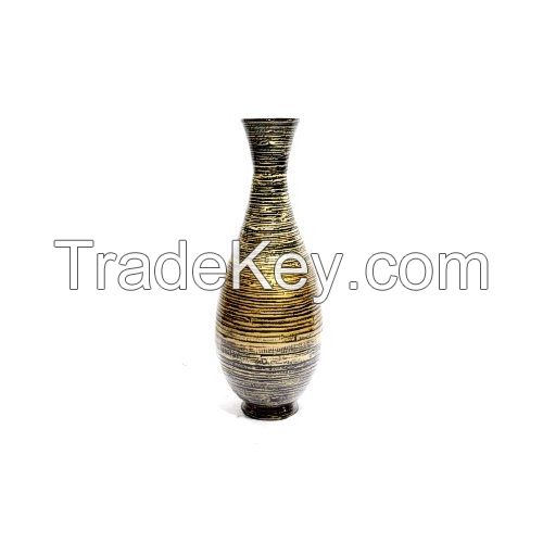 Eco-friendly Lacquer Spun Bamboo Vase Decorating Vase For Wholesale Made In Vietnam