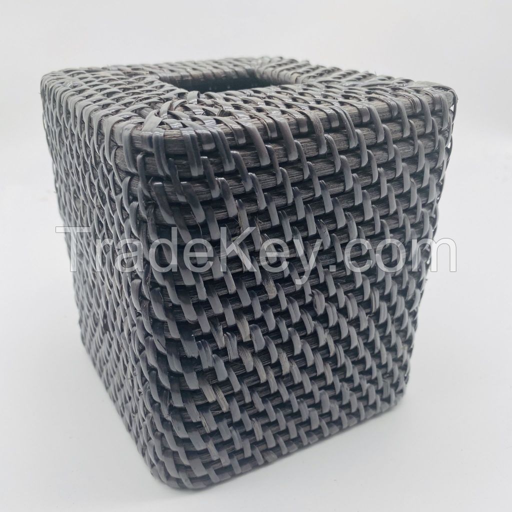 rattan tissue box made in Vietnam