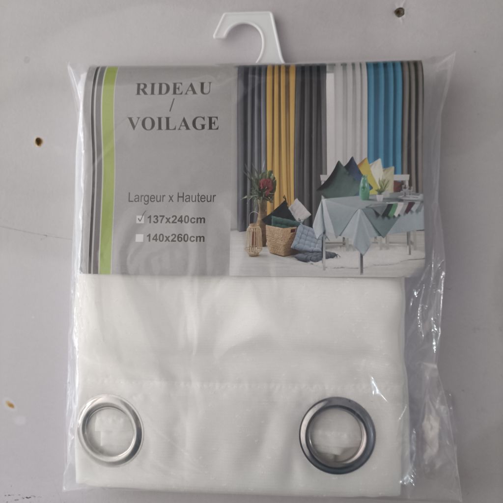 Ready made curtain sheer, stock lots curtain