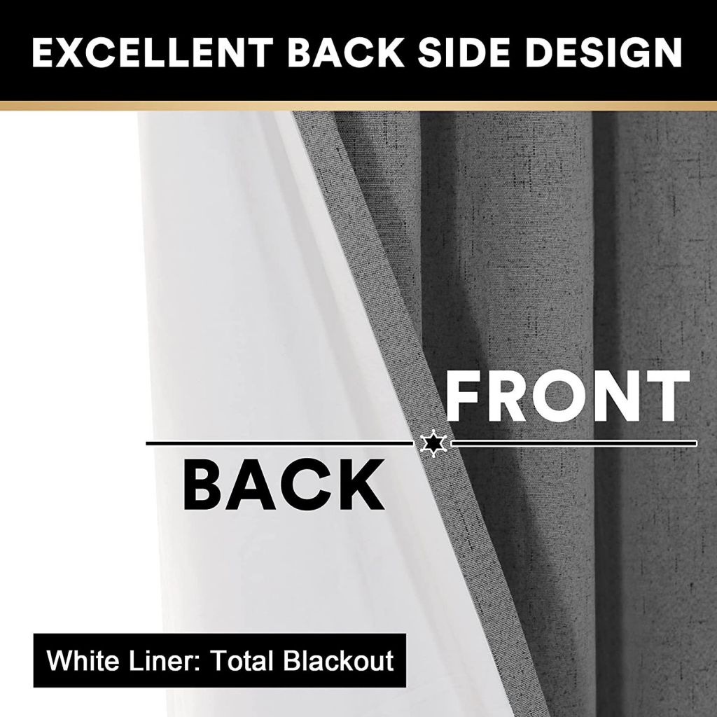 3 pass coated full blackout curtains