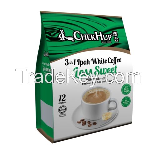 Chek Hup 3in1 Ipoh White Coffee Less Sweet (35g x 12s)