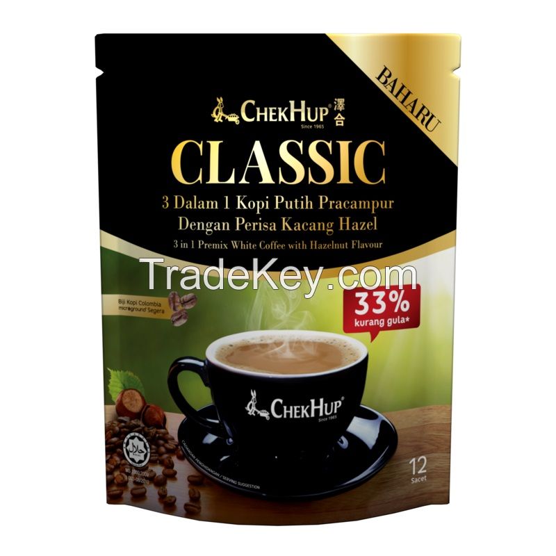 Chek Hup 3 in 1 Classic White Coffee With Hazelnut (37g x 12&#039;s)