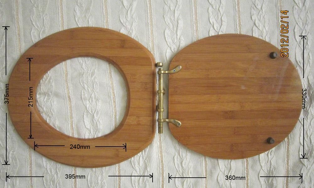 bamboo toilet seat