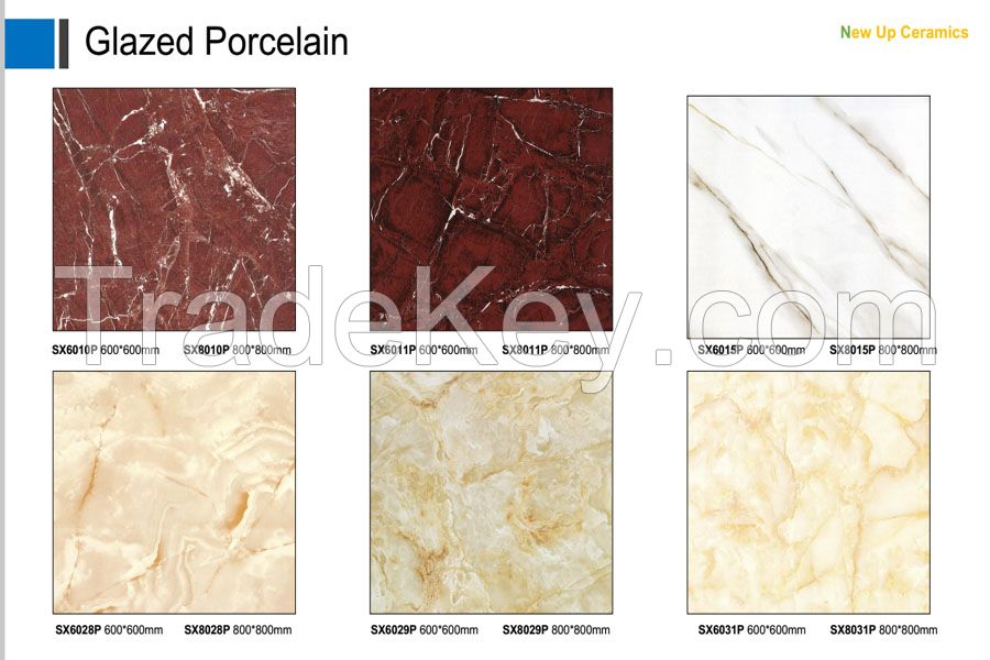 Jade look Glazed porcelain floor tiles