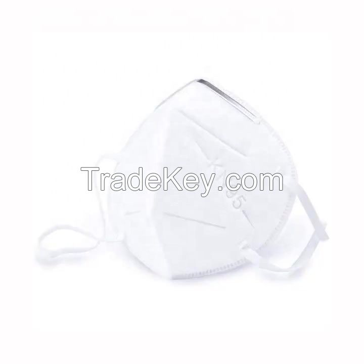 2020 Disposable Nonwoven KN95 Folding Half 5-ply Face Mask for Self Use