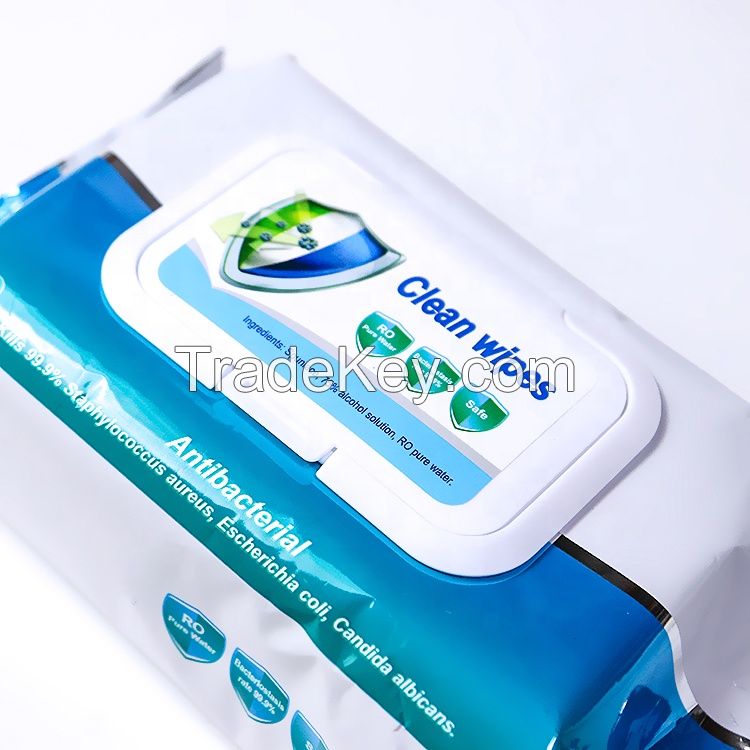 Antibacterial Disinfectant Wet Tissue Wipes Cleaning Fresh Hand Sanitizer Wet wipes Household Dry Cleaning Wipes