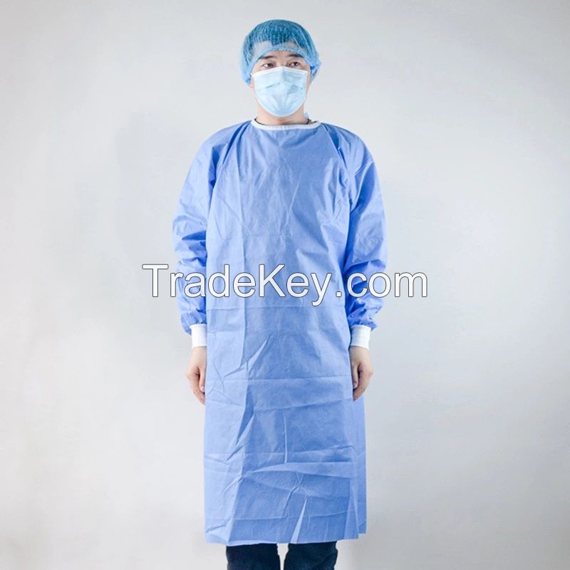 Disposable Medical Protective Isolation Coverall Single-Use PP+PE Gown