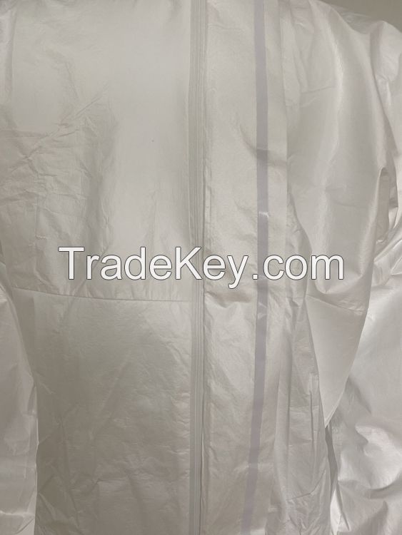 Wholesale Disposable Non-woven full-body anti-static hooded overalls protective clothing 