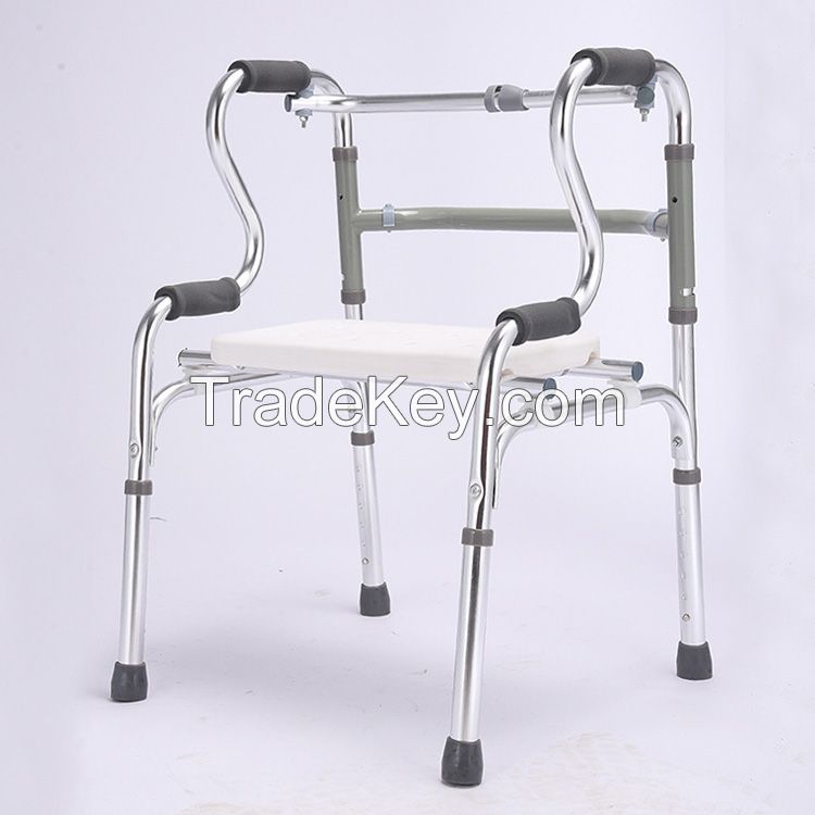 Lightweight Folding Portable Mobility Walker Rollator For The Elder Disabled Adults Walking Aids With Wheels 