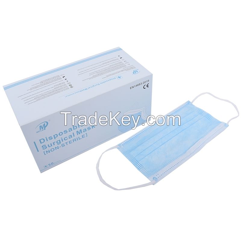 3 Ply ear loop face mask, disposable Medical surgical face mask 