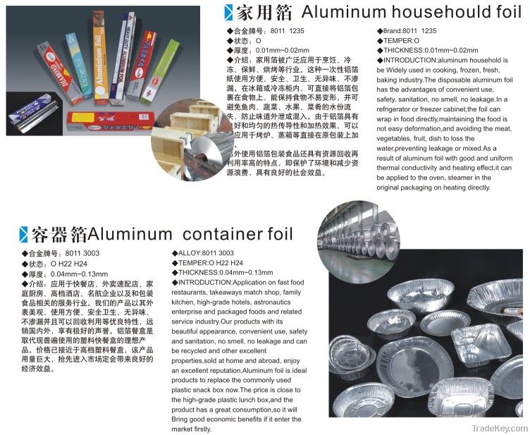 food packing aluminum foil