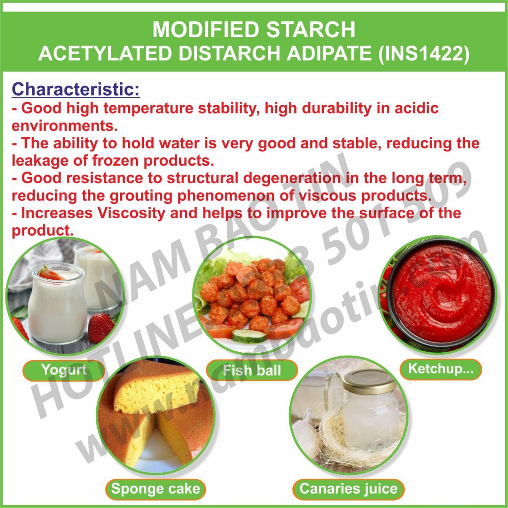 ACETYLATED DISTARCH ADIPATE (INS 1422)