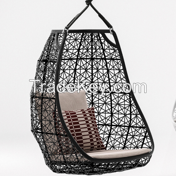 Arvabil Handmade Wicker Jannat Egg Swing for Home and Garden, Prime Design 