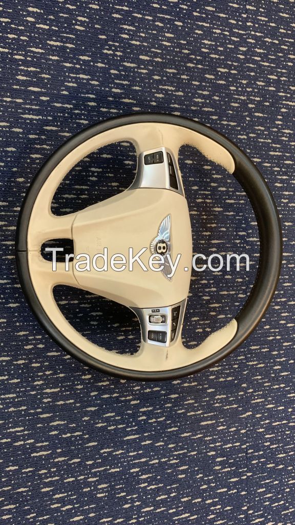 BENTLEY CONTINENTAL FLYING SPUR 2012 3 SPOKE STEERING WHEEL