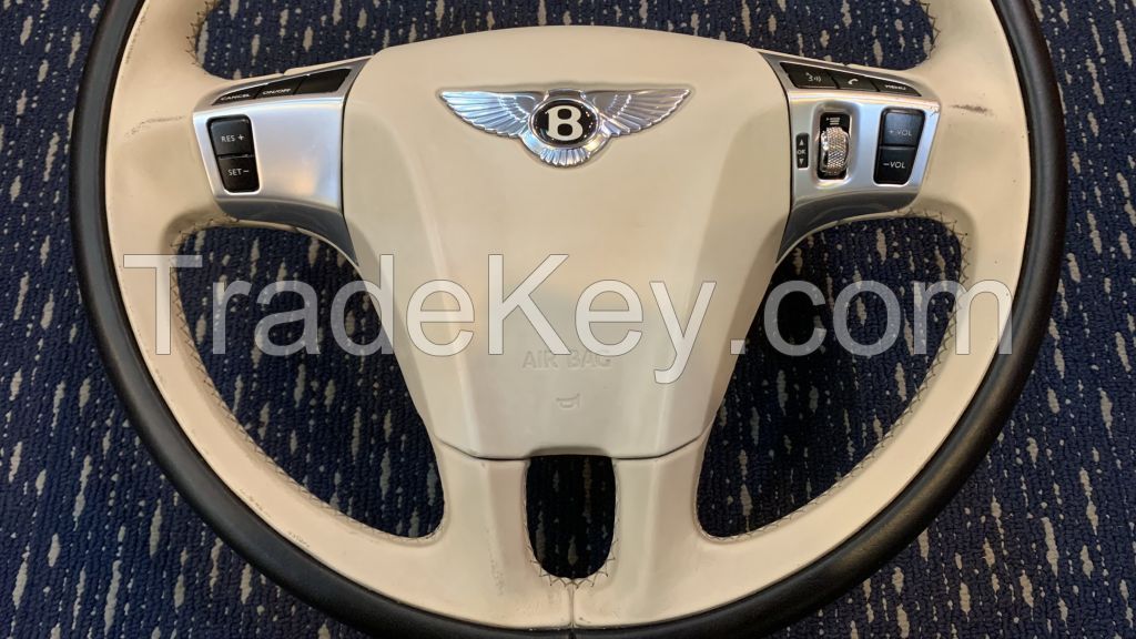 BENTLEY CONTINENTAL FLYING SPUR 2012 3 SPOKE STEERING WHEEL