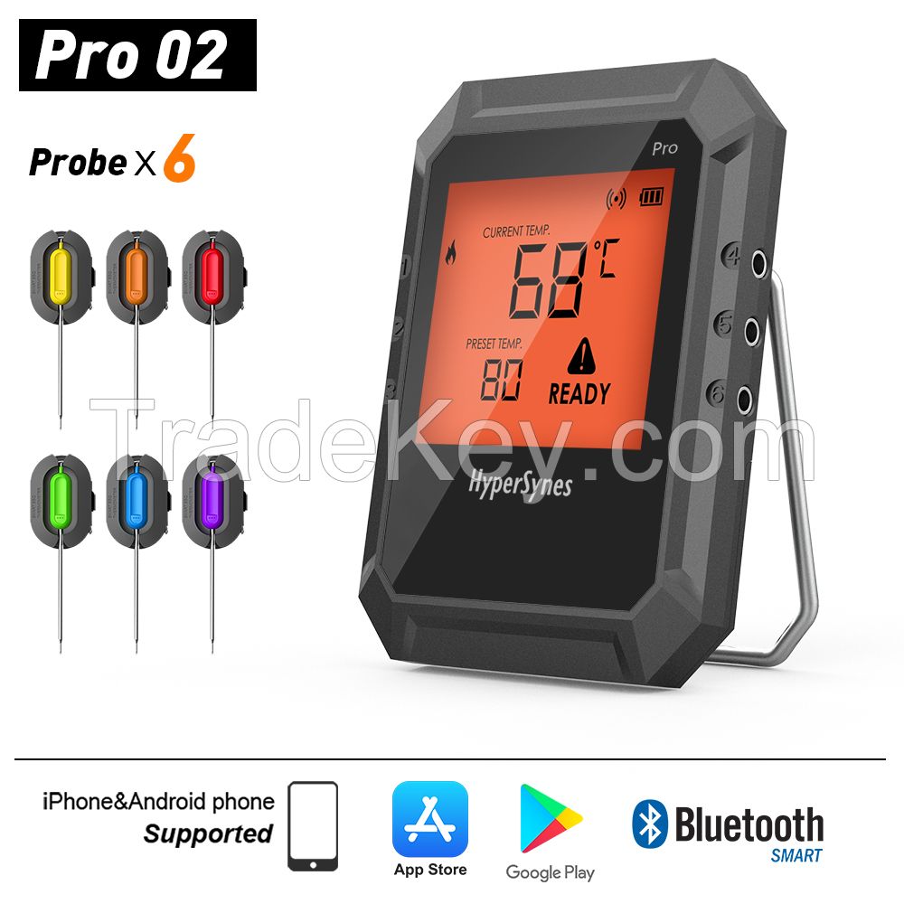 Grill thermometer OEM ODM product Professional Wireless Remote Cooking thermometer with Timer,Free APP control for Oven,Grill,Cooking,Candy,KitchenÃ¯Â¼ï¿½BBQÃ¯Â¼ï¿½Kit