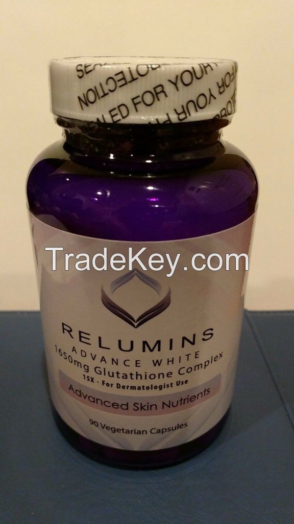 Relumins Advance White 1650mg Glutathione - 90 Capsules/bottle