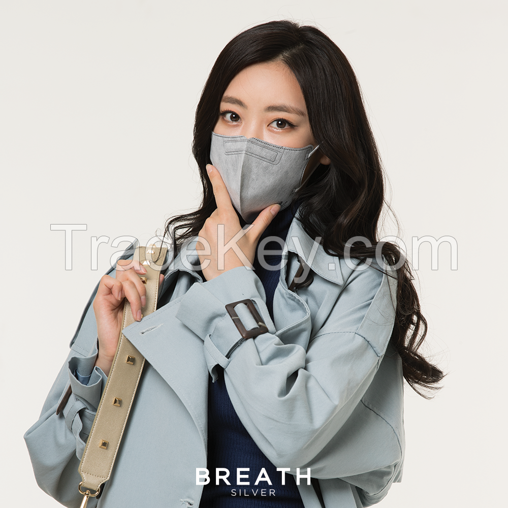 Breath Silver Mask - Quintet Regular Grey