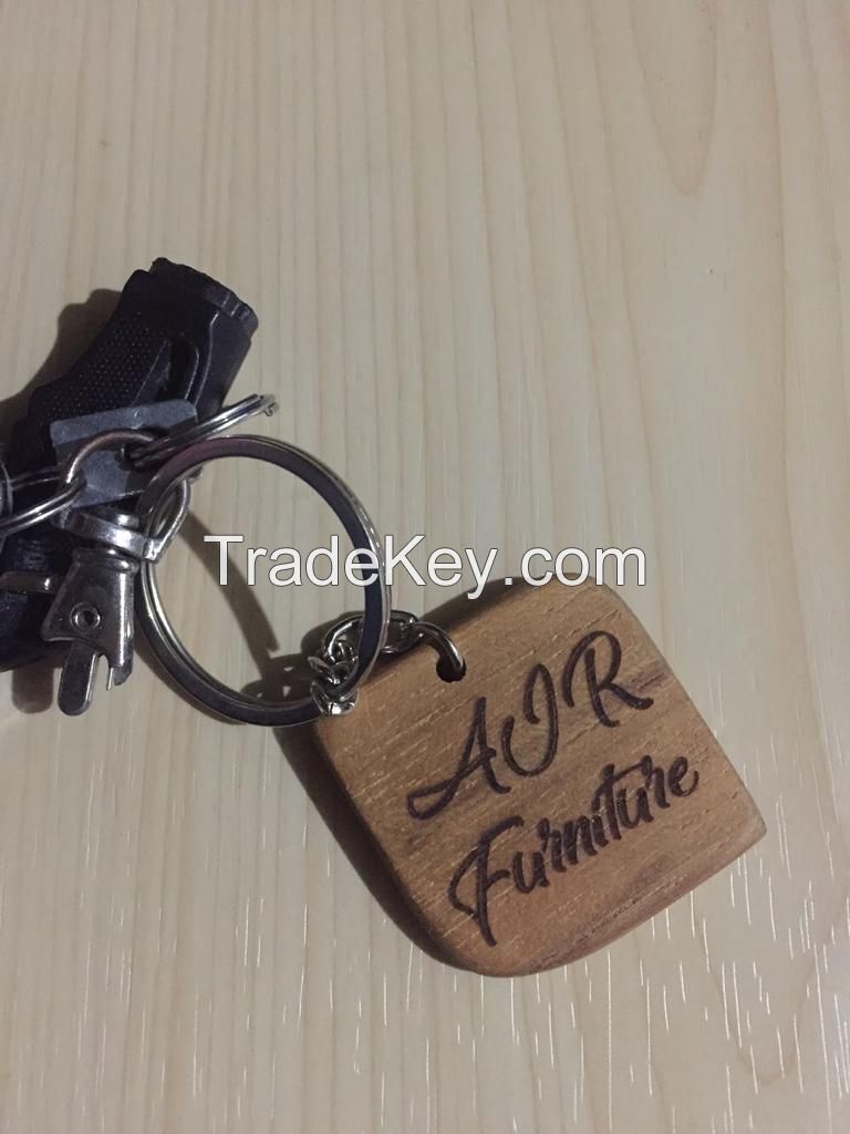 Wooden keyring