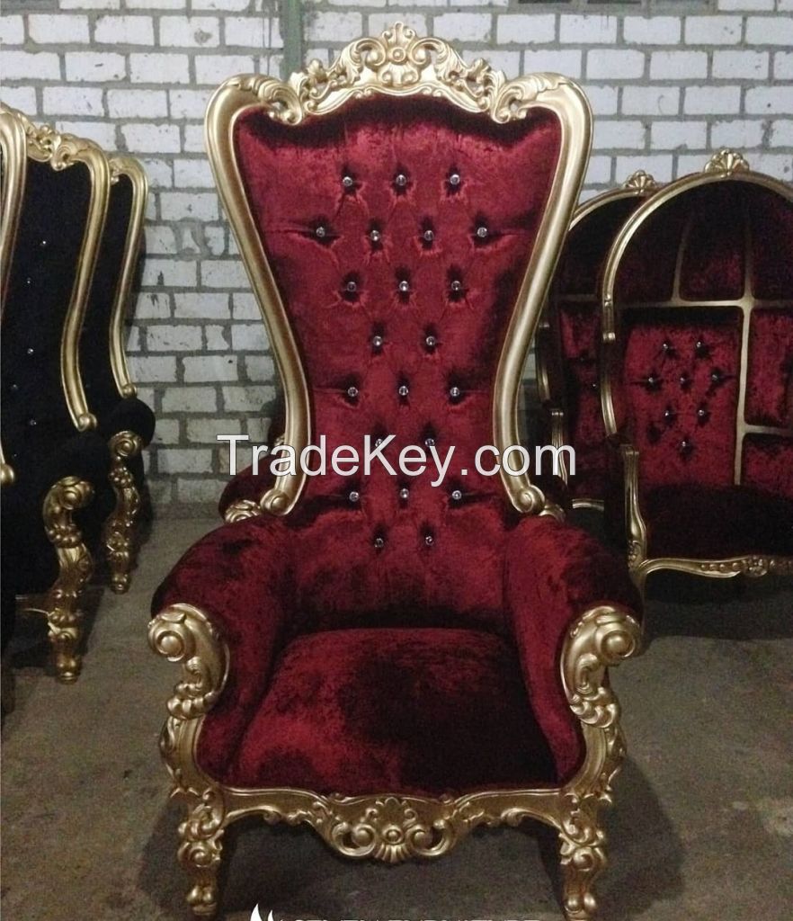 Throne Chair Mahogany Wood