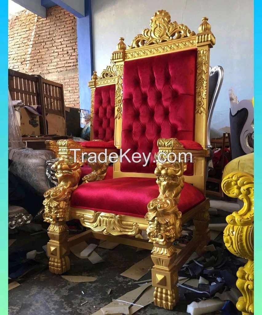 Throne Chair Mahogany Wood